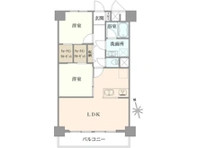 【神奈川県/川崎市幸区下平間】 鹿島田グリーンハイツ 2号棟 間取り図