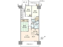 【神奈川県/川崎市高津区久地】溝の口ガーデンアクアス アクアウィングB棟 間取り図