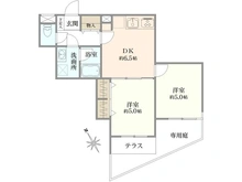 【神奈川県/横浜市緑区いぶき野】扶桑ハイツ長津田 間取り図