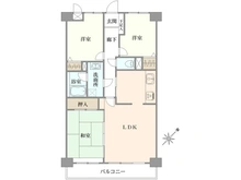 【東京都/立川市上砂町】ライオンズマンション武蔵砂川 間取り図