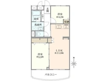 【神奈川県/川崎市中原区下小田中】グリーンハイツ小田中 間取り図