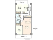 【神奈川県/川崎市高津区久本】パークシティ溝の口 D棟 間取り図