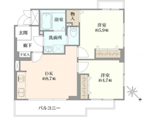 【神奈川県/川崎市高津区下作延】梶が谷ビューハイツ 間取り図