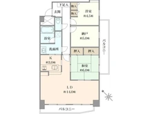 【神奈川県/横浜市鶴見区上末吉】朝日プラザ三ツ池公園 間取り図