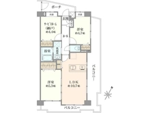 【神奈川県/横浜市都筑区池辺町】グレイス鴨居 間取り図
