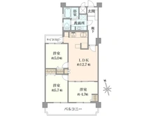 【神奈川県/川崎市宮前区宮崎】東急ドエル宮崎台バーズビレジ A棟 間取り図