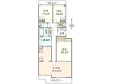 【神奈川県/横浜市都筑区佐江戸町】藤和ライブタウン中山 1号棟 間取り図
