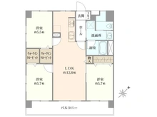 【神奈川県/川崎市高津区梶ケ谷】梶ヶ谷グリーンヒル 間取り図