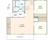 【神奈川県/川崎市宮前区神木本町】長尾住宅 8号棟 間取り図
