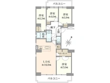 【神奈川県/横浜市鶴見区市場上町】コープ野村バードウッド鶴見 参番館 間取り図