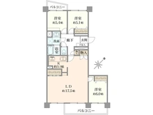 【神奈川県/横浜市旭区若葉台】若葉台団地 1-9棟 間取り図