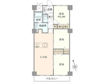 【神奈川県/川崎市高津区下作延】クイーンハイツ久地 間取り図