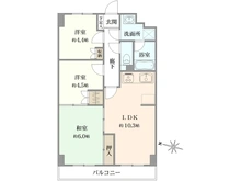 【神奈川県/川崎市高津区新作】サンライズ梶ヶ谷I 間取り図