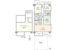 【神奈川県/相模原市中央区矢部】シュペルノーヴァ相模原壱番館 間取り図
