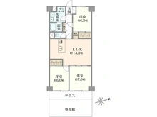 【神奈川県/川崎市高津区新作】ルミネ梶ヶ谷 間取り図