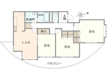 【神奈川県/横浜市青葉区榎が丘】リズ青葉台II 間取り図