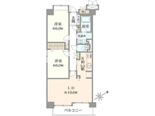 【神奈川県/川崎市幸区南加瀬】シティウインズ新川崎弐番館 間取り図