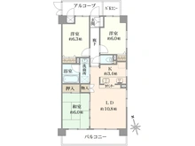 【東京都/調布市多摩川】モナークレガリア調布多摩川 間取り図