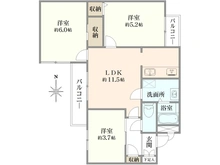 【神奈川県/川崎市宮前区宮崎】宮崎台南スカイマンション 間取り図