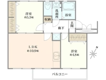 【神奈川県/横浜市港南区港南台】めじろ団地 22号棟 間取り図