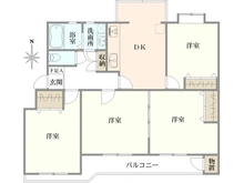 【神奈川県/川崎市宮前区けやき平】宮前平グリーンハイツ 26号棟 間取り図