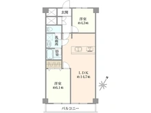 【神奈川県/横浜市鶴見区生麦】ライオンズマンション花月園第2 間取り図