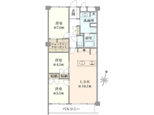 【東京都/世田谷区上野毛】ライオンズマンション上野毛 A棟 間取り図