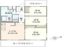 【東京都/府中市寿町】パーク・ハイム府中 間取り図