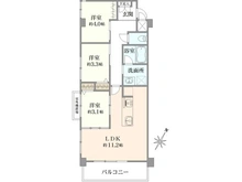 【東京都/杉並区和田】セザール第2中野富士見町 間取り図