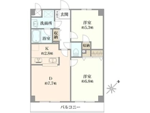 【東京都/新宿区上落合】マートルコート下落合 間取り図