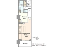 【東京都/新宿区高田馬場】パークシティ高田馬場 間取り図
