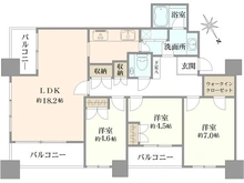 【東京都/新宿区西早稲田】西早稲田パークタワー 間取り図