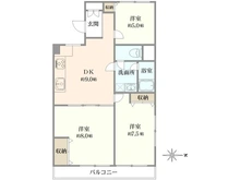 【東京都/新宿区大久保】新宿第三アルプスマンション 間取り図