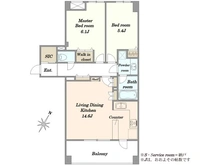 【東京都/新宿区高田馬場】アクティス高田馬場四丁目 間取り図