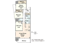 【東京都/新宿区高田馬場】パークシティ高田馬場 間取り図