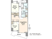 【東京都/新宿区下落合】プラウド高田馬場 間取り図