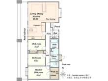 【東京都/新宿区新宿】クリオ新宿戸山壱番館 間取り図