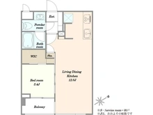 【東京都/新宿区西新宿】デュオ・スカーラ西新宿 間取り図