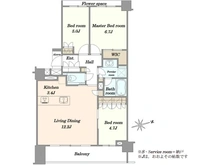 【東京都/中野区南台】アトラス中野南台 間取り図
