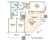 【東京都/新宿区西早稲田】西早稲田シティタワー 間取り図