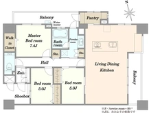 【東京都/杉並区西荻北】グラツィオーソ西荻窪 間取り図