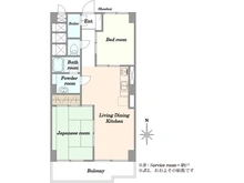 【東京都/新宿区北新宿】柏木ローズマンション 間取り図