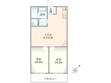 【東京都/新宿区喜久井町】ドミール早稲田 間取り図