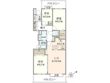 【東京都/武蔵野市西久保】吉祥寺西パーク・ホームズ 間取り図