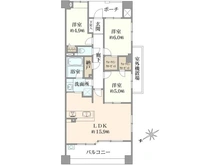 【東京都/武蔵野市緑町】武蔵野ガレリアルーチェテラッツァ 間取り図