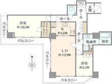 【東京都/目黒区三田】恵比寿ガーデンテラス壱番館 間取り図