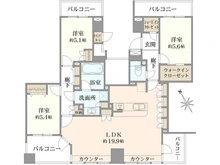 【東京都/武蔵野市吉祥寺北町】パークホームズ吉祥寺北町 間取り図