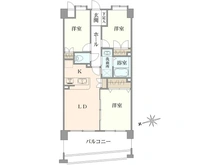 【東京都/三鷹市下連雀】ベルジュール三鷹 間取り図