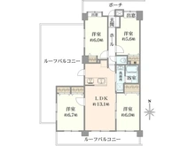 【東京都/三鷹市下連雀】サンティール三鷹ノースウイング 間取り図