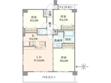 【東京都/三鷹市井口】ベルジュール三鷹II 間取り図
